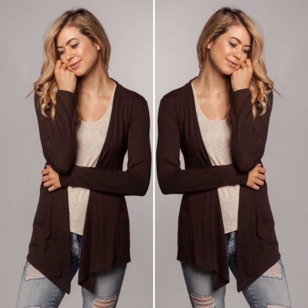 Brown cardigan